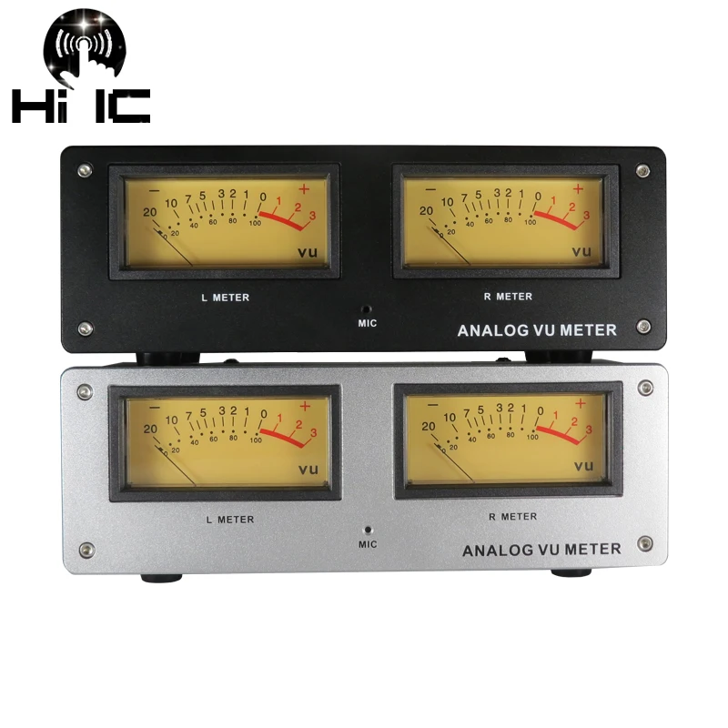 Indicatore Di Livello Controllato A Filo Controllato A Voce Analogico Quadrato Vu Meter Regolabile Con Pannello In Lega Di Alluminio A Led