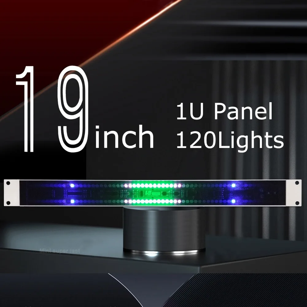 120 Indicatore Di Livello Led Stereo Sound Wire Control Audio Usb Music Spectrum Electronic Vu Meter Led Music Rhythm Volume 1U
