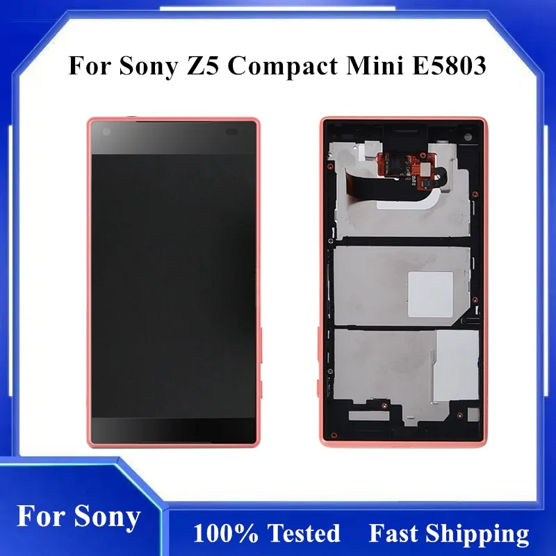 4.6 "100% Testato Per Sony Xperia Z5 Compact Mini E5803 E5823 Display Lcd Digitalizzatore Touch Screen Assembly Per Sony Z5 Mini Lcd