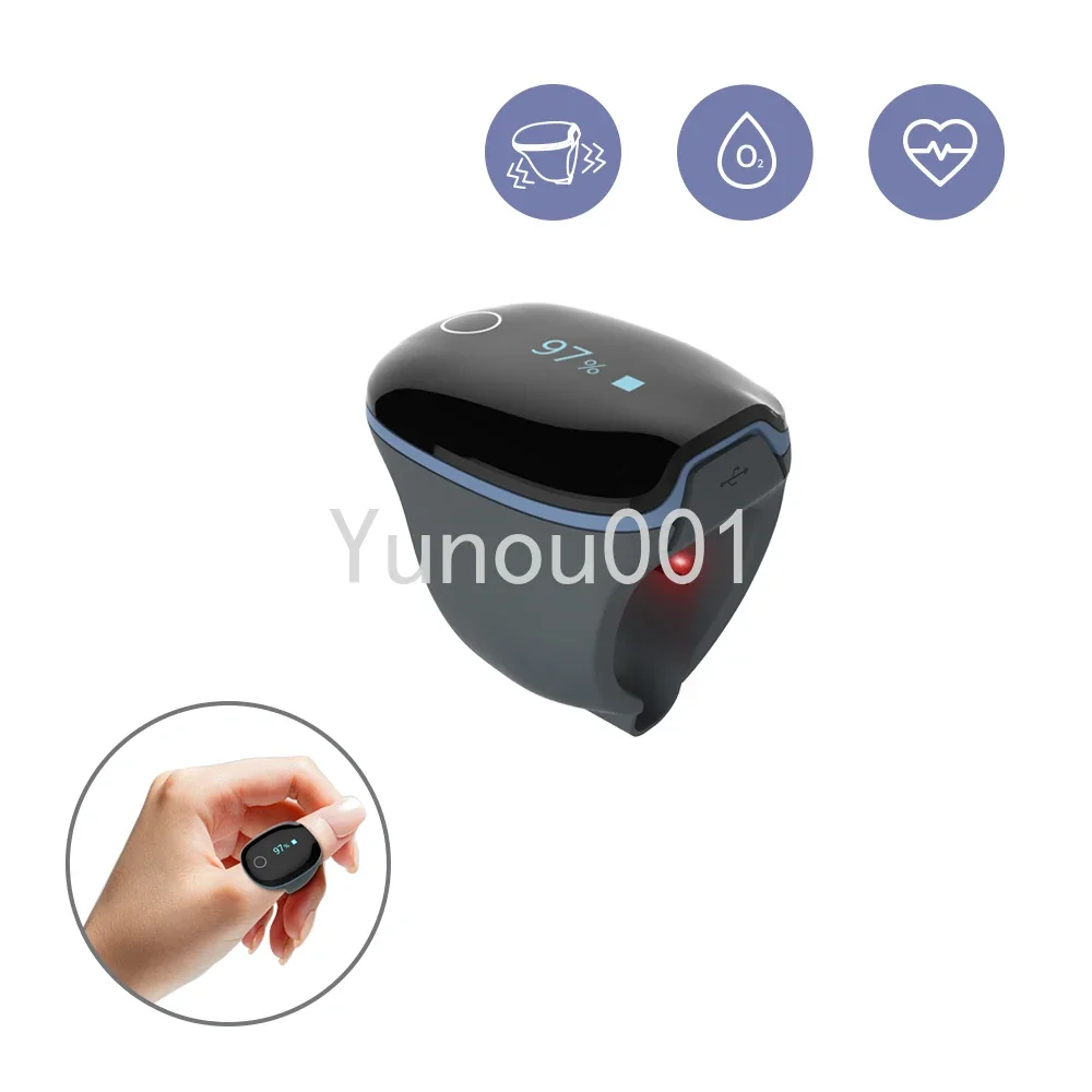 Wellue O2Ring Smarty Ring Monitor Touch Screen Cardiofrequenzimetro Rilevamento Del Sonno
