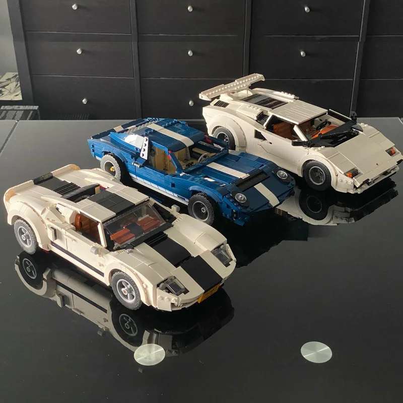 Moc Building Blocks Cars Rancher F40 Shelby Cobra C3 Gt40 Gt-R Murcielago Fj Cruiser Suv Roadster Pickup 10295 Mod Mattoni Giocattoli