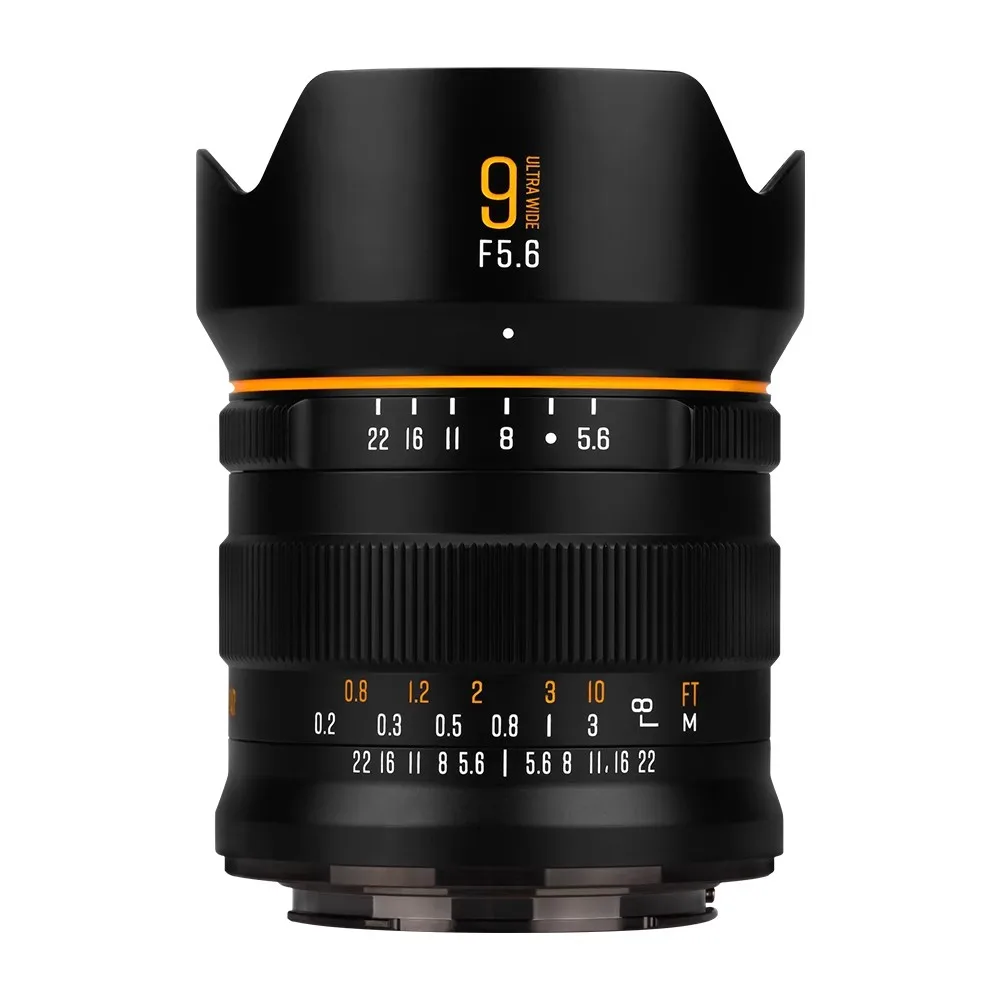 Brightin Star 9Mm F5.6 Full-Frame Ultra-Grandangolare Prime Lens Dslr Mirrorless Camera Per Sony E Lumix S5 Sl Canon Rf Nikon Z5