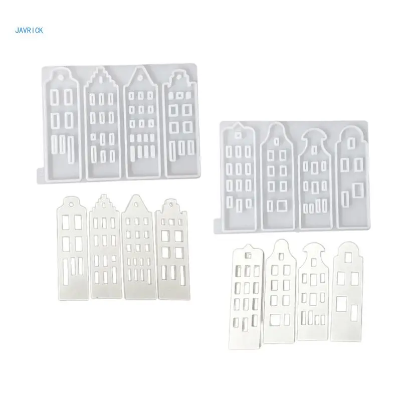 Casa Multistrato Candeliere Intonaci Stampo In Silicone Portacandele Stampo In Cemento Cemento Decorazioni Artigianali In Resina