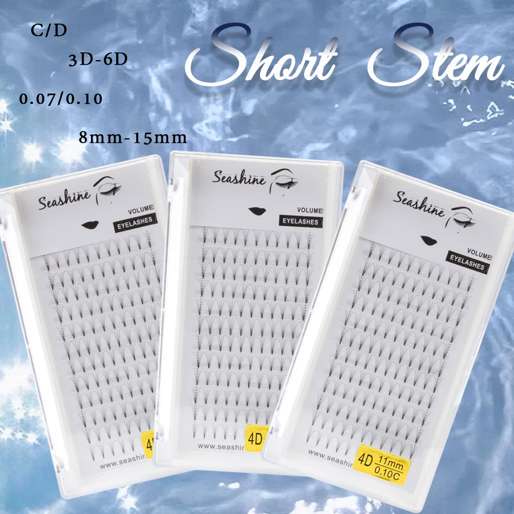 Seashine Lashes Premade Volume Fans Eye Lashes 3D/4D/5D/6D Faux Mink Lashes Maquillaje Premade Fans Extension Ciglia
