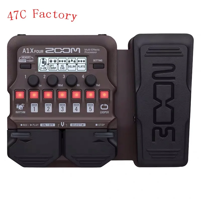 Strumento Acustico Pedale Effetto Multi Chitarra Per Looper Sezione Ritmo Sassofono Tromba Violino Zoom Basso Verticale A1X Quattro