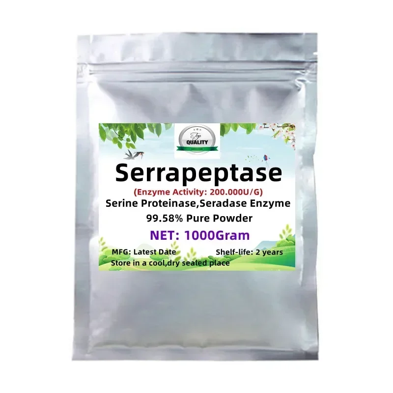 50-1000G 99.58% Serrapeptase, Spedizione Gratuita