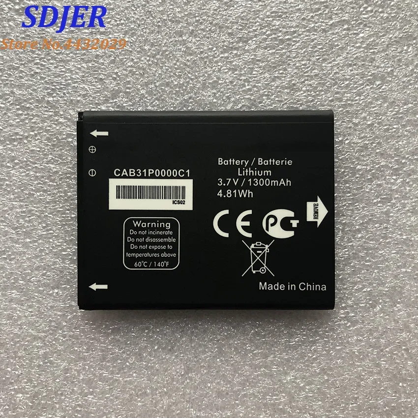 Nuovo Cab31P0000C1 Cab31P0000C2 1300Mah Tli014A1 Batteria Per Alcatel One Touch 918 Ot-918 Ot-918S Ot-918N 4012 4012A 4012X