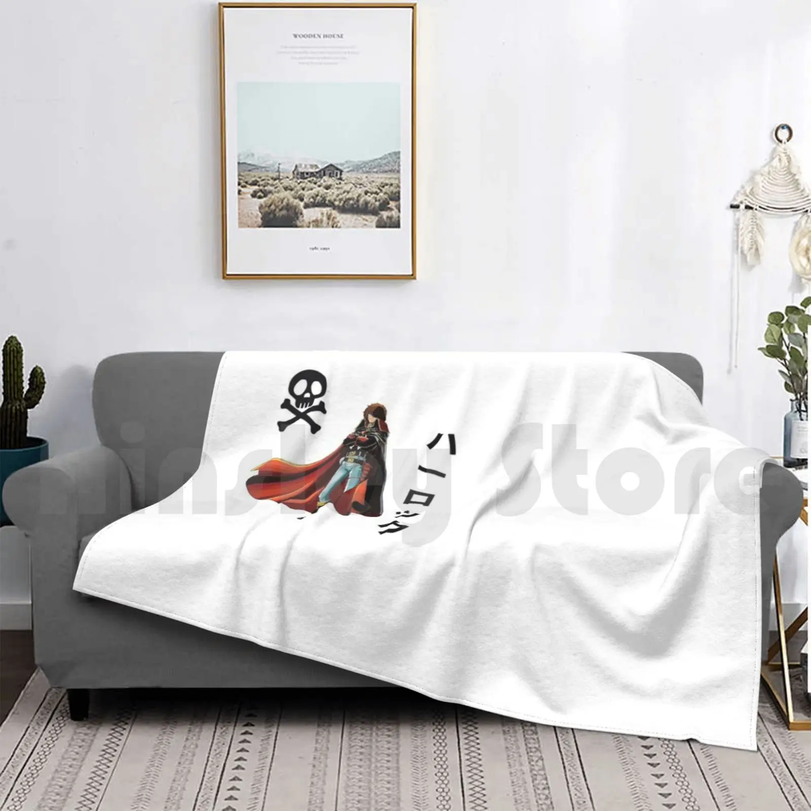 Harlock'S Le Albator Coperta Moda Personalizzata Tide Skulls D Archdia Dark Harlock Kaizoku Privateer Space