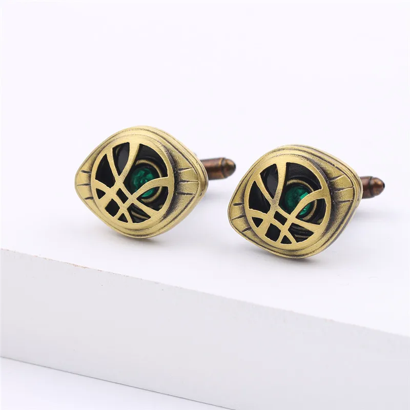 Marvel Doctor Strange Eye Of Agamotto Cuff Links Design Di Supereroi Per Uomo All'Ingrosso