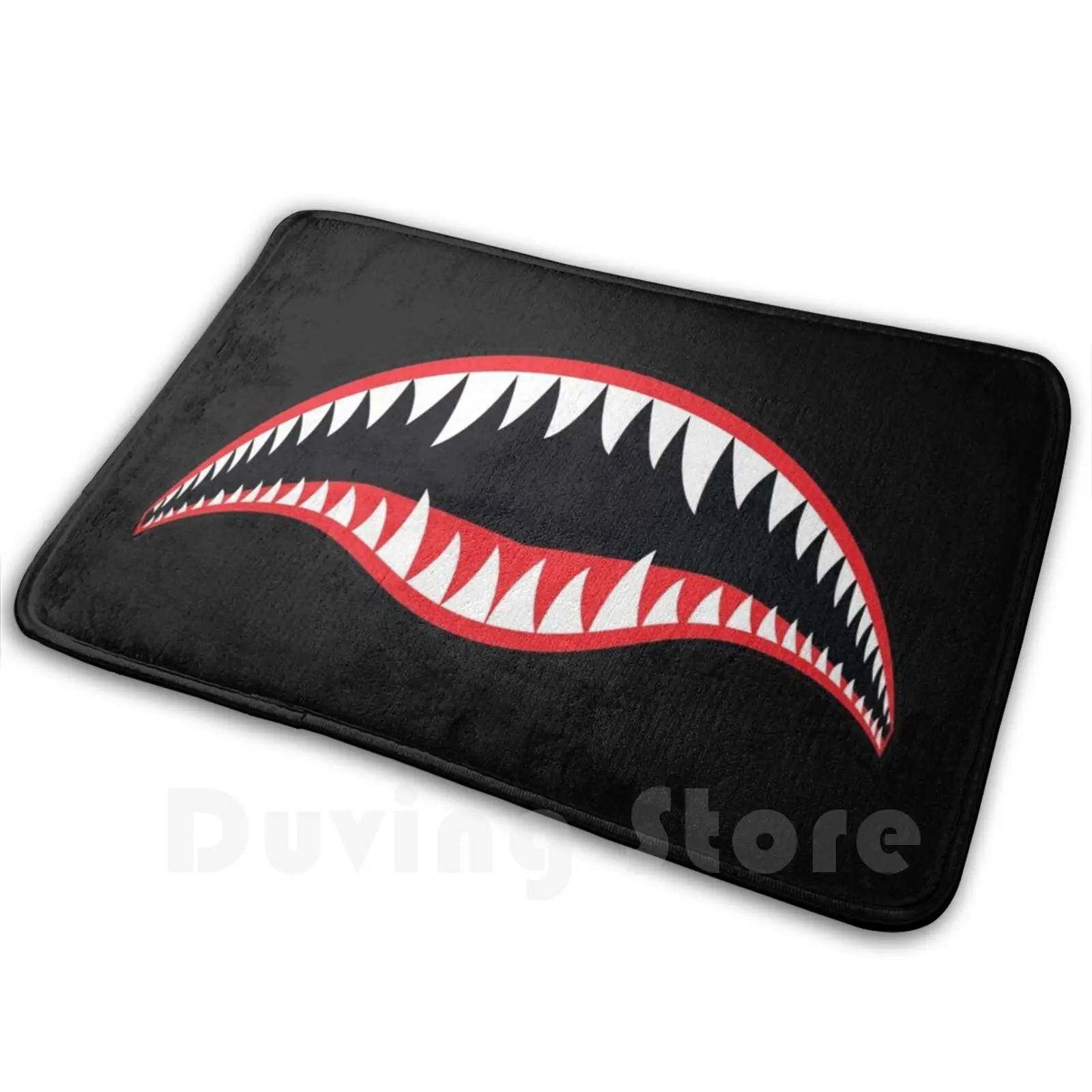 Ww2 Flying Tigers Denti Di Squalo Naso Arte Tappeto Tappetino Cuscino Morbido Tigre Volante Denti Di Squalo Ww2 Wwii Naso Arte Squalo Sorriso