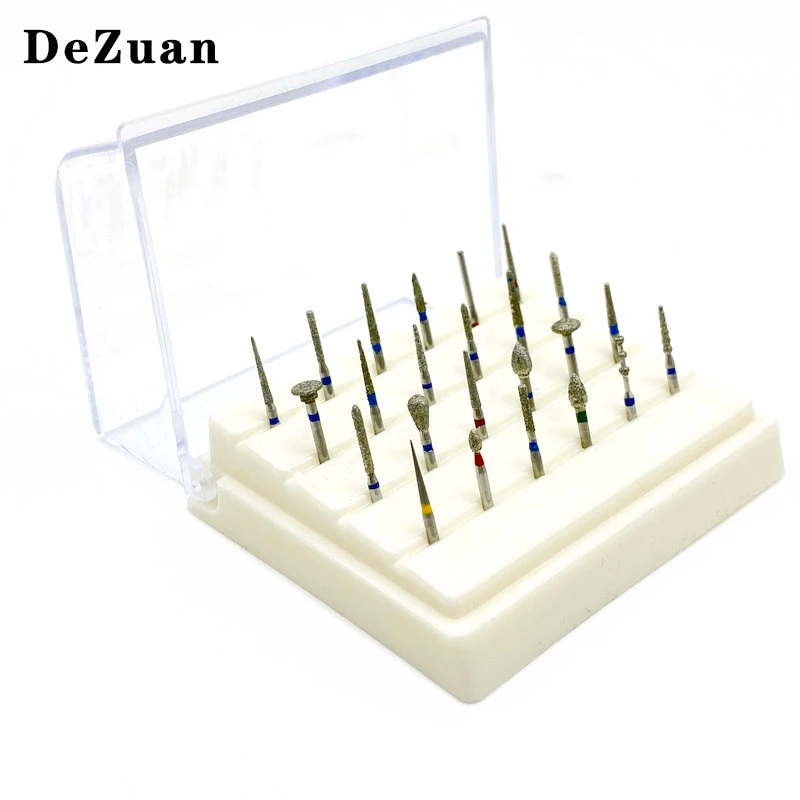 24Pcs Dental Burs Holder Dental Diamond Burs Drill High Speed Block Accessori Per Odontoiatria In Lega Autoclavabile