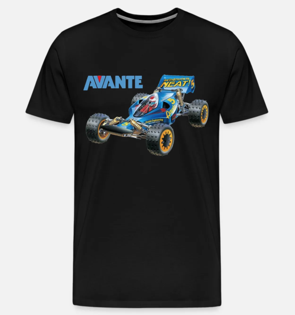 Maglietta Da Uomo In Cotone Nero Tamiya Avante Rc Car Buggy Maniche Lunghe O Corte