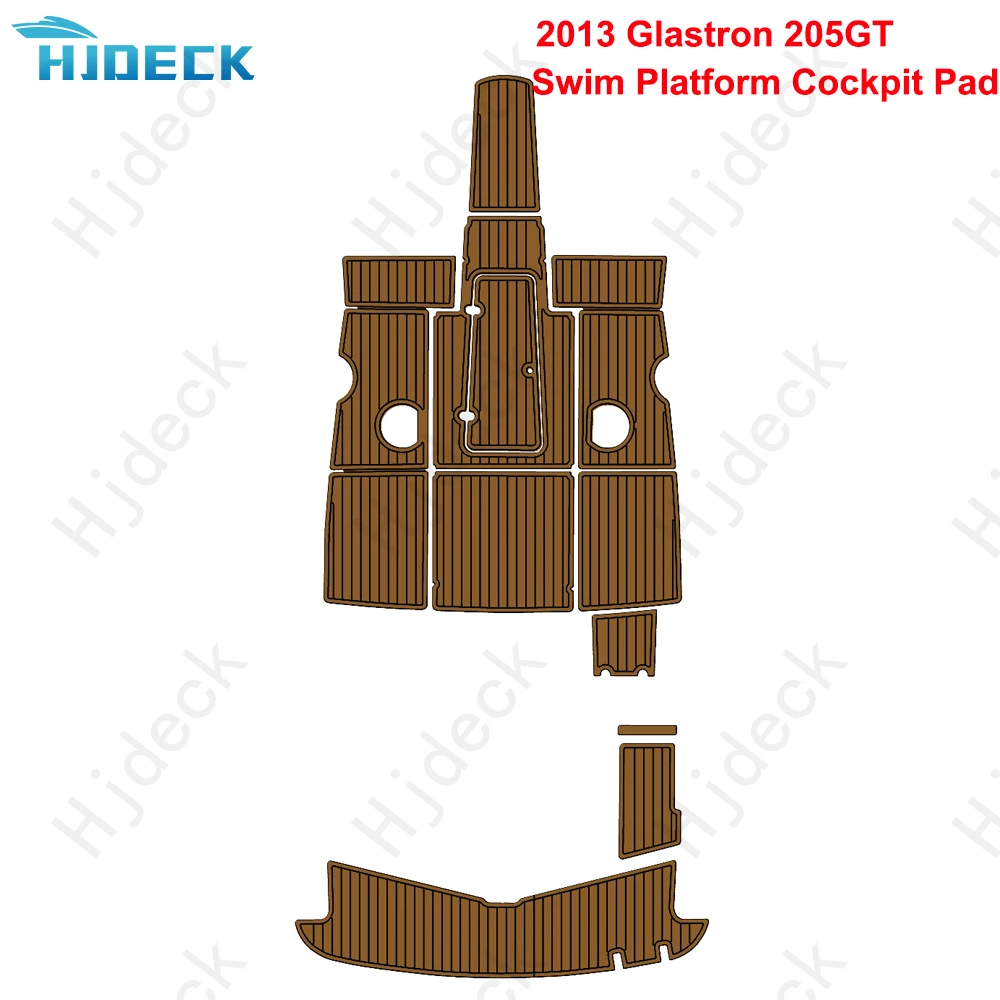 2013 Glastron 205Gt Swim Platform Cockpit Pad Teak Sintetico Barca Tappeto Per Accessori Per Barche Kayak Marino Personalizzabile