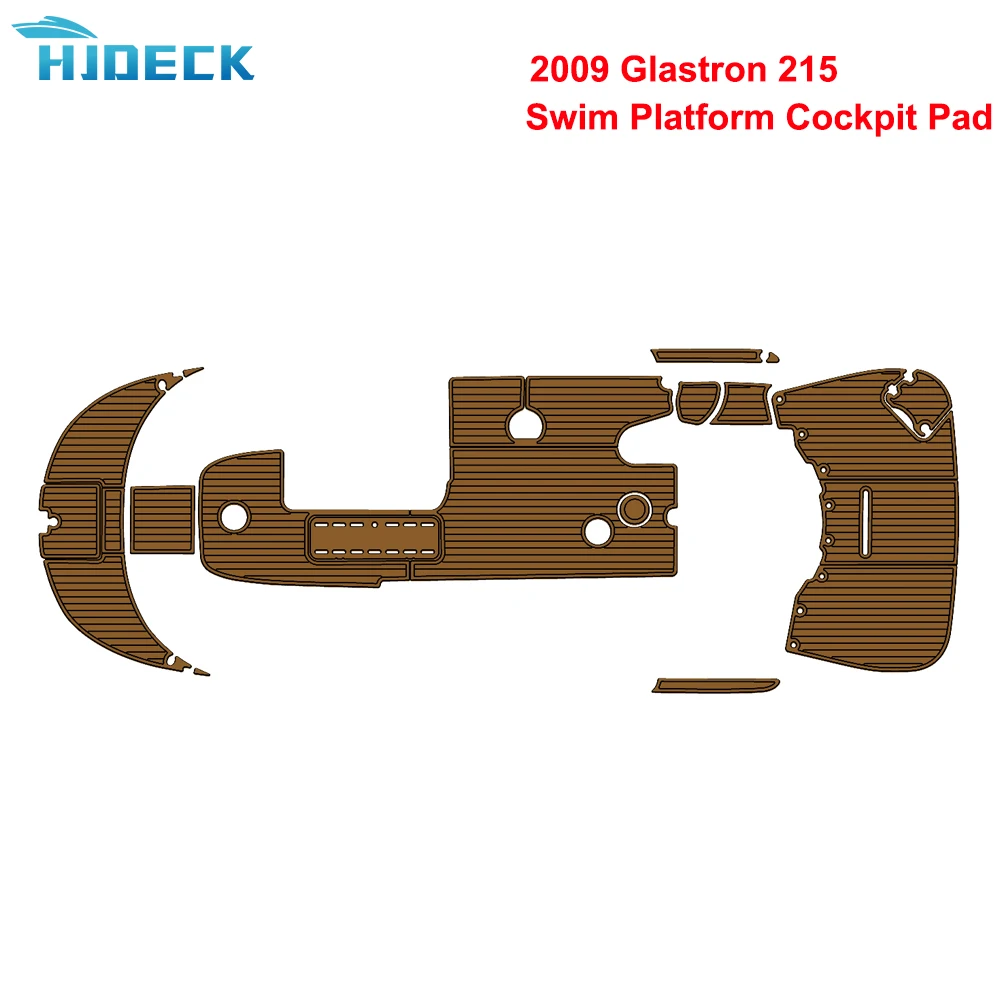 2009 Glastron 215 Swim Platform Cockpit Pad Teak Sintetico Barca Tappeto Per Accessori Per Barche Kayak Marino Personalizzabile
