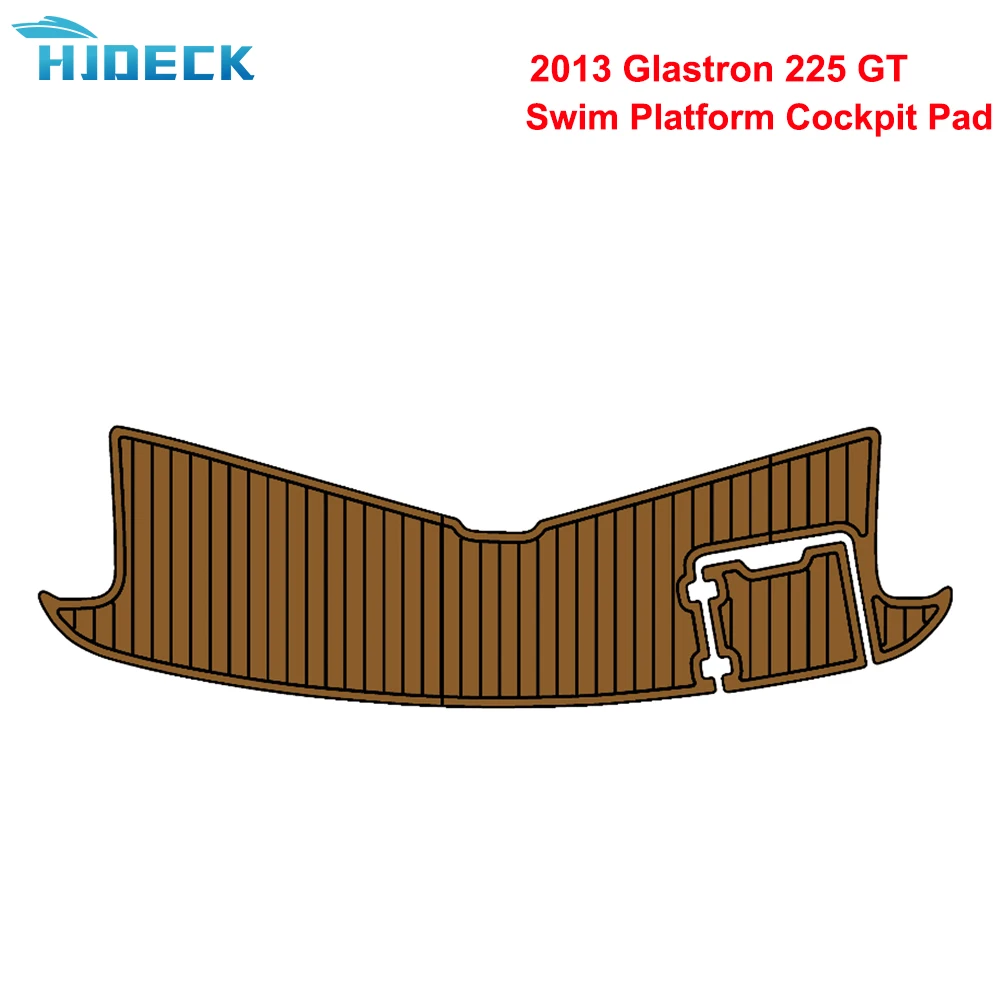 2013 Glastron 225 Gt Swim Platform Cockpit Pad Teak Sintetico Barca Tappeto Per Accessori Per Barche Kayak Marino Personalizzabile