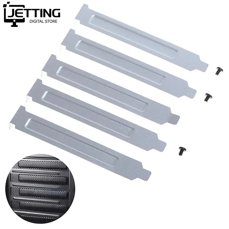 5 Pezzi Coperchio Slot Pci/Coperchio Slot Pci Filtro Antipolvere Scheda Di Chiusura Ventola Di Raffreddamento Filtro Antipolvere Ventilazione Custodia