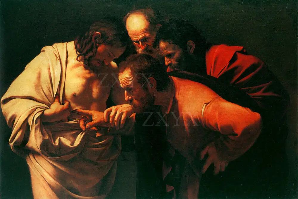 Caravaggio Fine Art Poster Stampa Il Doppiaggio Di St Thomas
