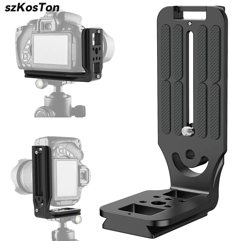 Vertical Shot L Plate Dslr Camera Quick Release L Plate Mount Staffa Per Canon Nikon Sony Camera Arca Swiss Treppiede Testa A Sfera