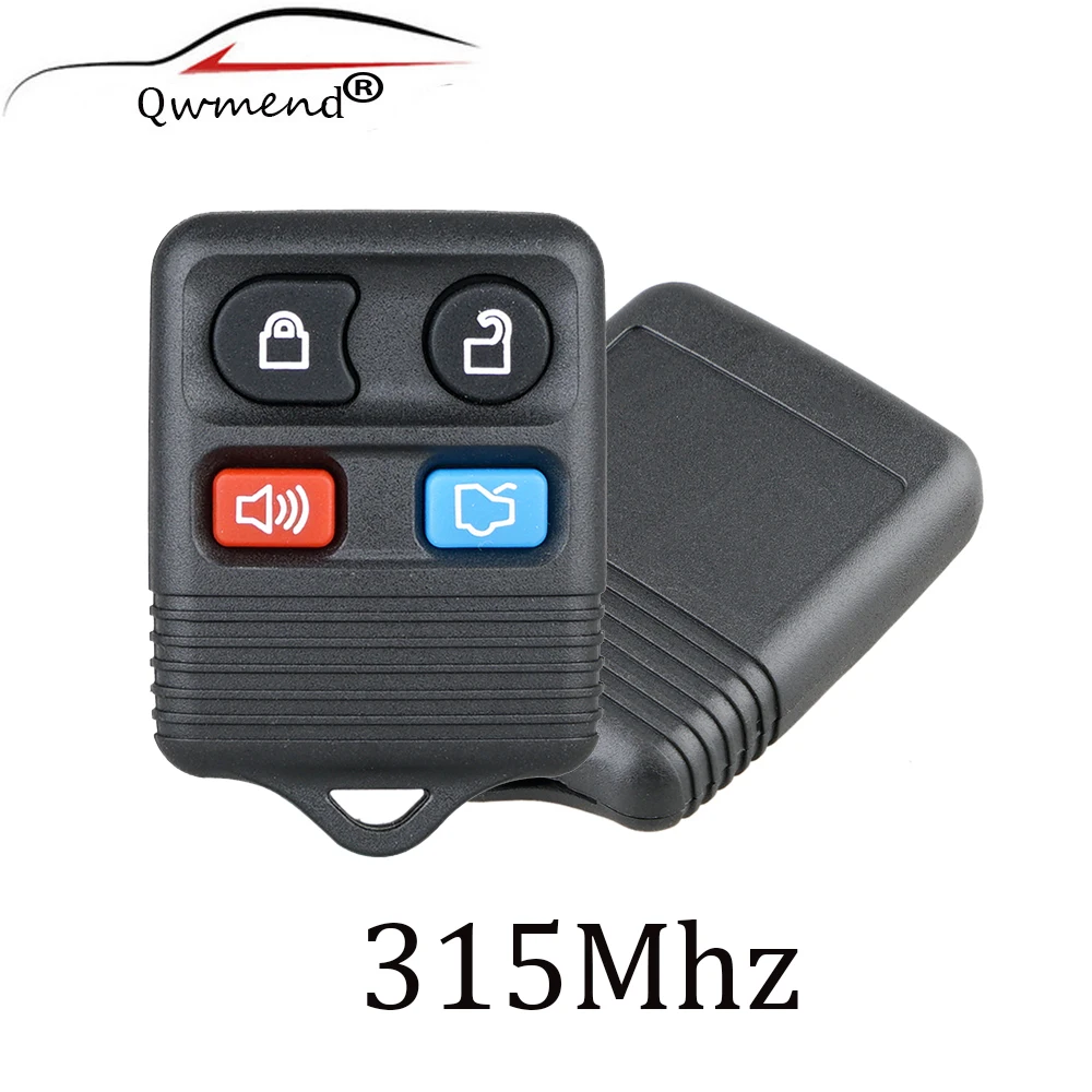 4 Pulsanti Remote Car Key Transit Keyless Entry Fob 315Mhz Per Ford Full Remote Control Circuid Board Muslimah