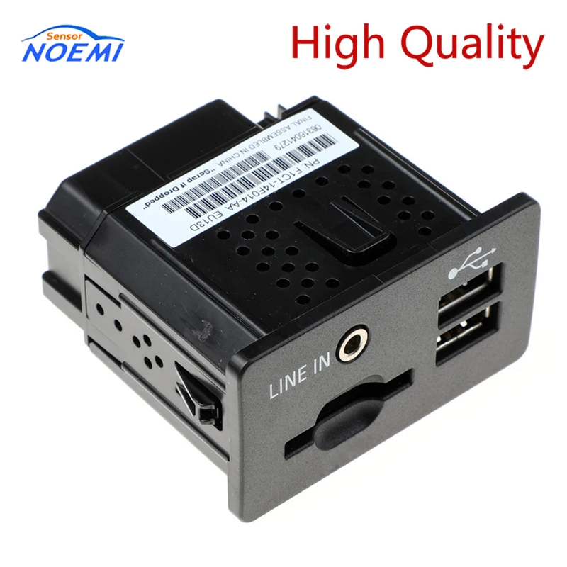 Yaopei F1Ct-14F014-Aa Lettore Audio Presa Usb Nero Opaco Per Riparazione Auto Ford C-Max Transit Kuga