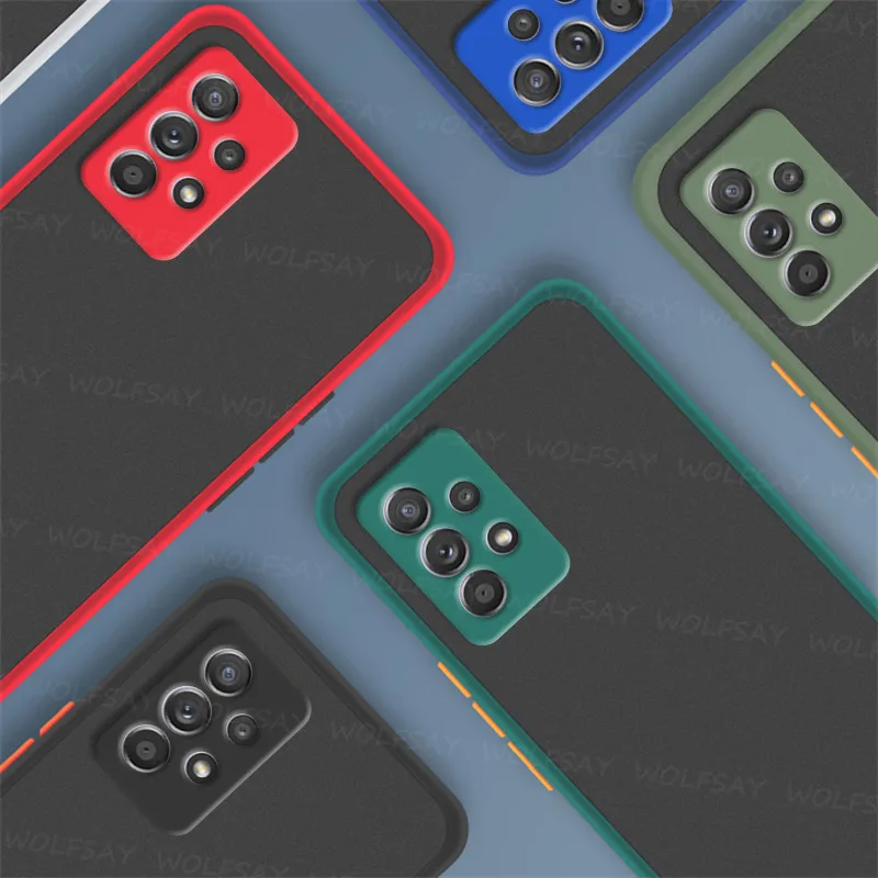 Per Samsung Galaxy A53 5G Custodia Samsung A53 A03 A72 A33 A73 Cover Paraurti In Silicone Traslucido Opaco Per Samsung A53 Fundas