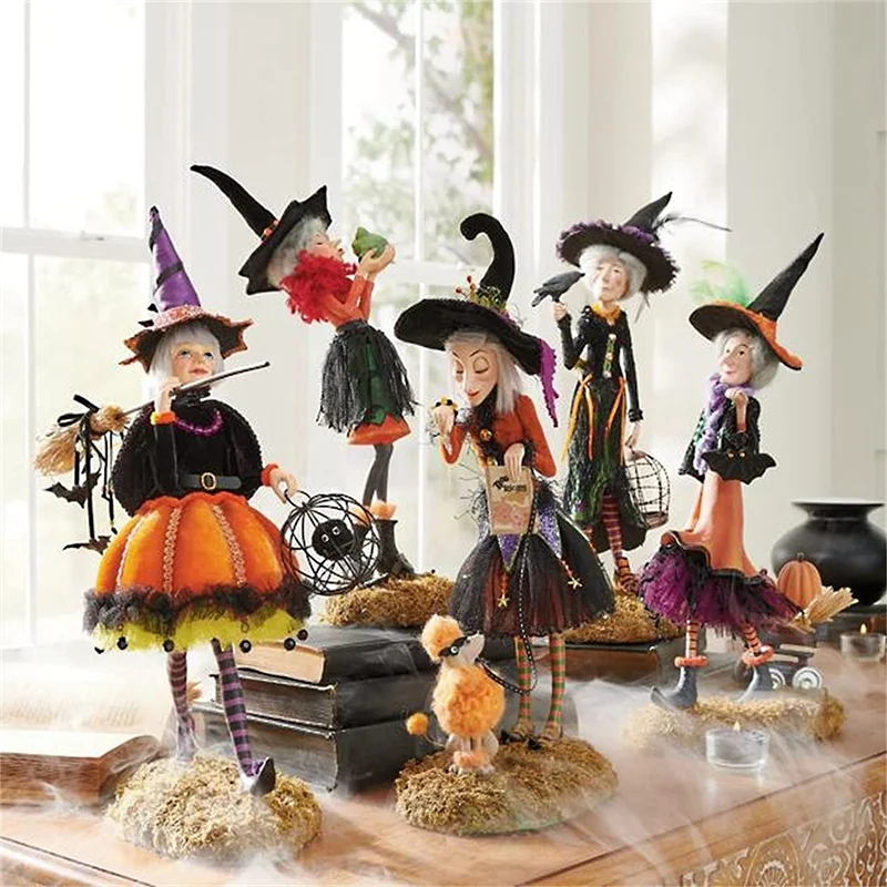 Figurine Di Streghe Di Halloween Affascinanti Bambole Di Decorazioni Per Streghe Mini Strega Magica Decorazioni Di Halloween Decorazioni Per La Casa D