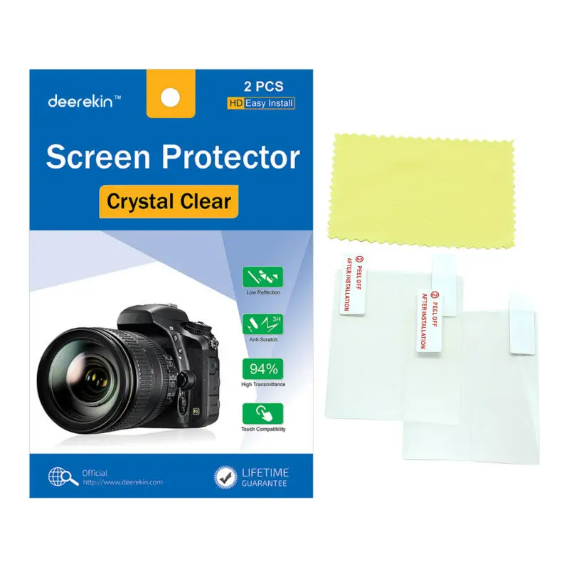2X Deerekin Lcd Screen Protector Pellicola Protettiva Per Panasonic Lumix Dmc-Dmc-Fx700/Dmc Fx700 Zs200 Zs220 Tz200 Tz220 Tx2