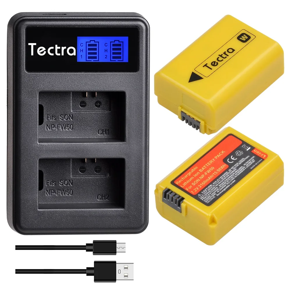 Batteria Di Ricambio Sony Np-Fw50 E Display Lcd Intelligente Caricatore Doppio Compatibile Per Sony Alpha A7S,A7,A7S Ii,A7S,A7R, A7 Ii Fotocamera