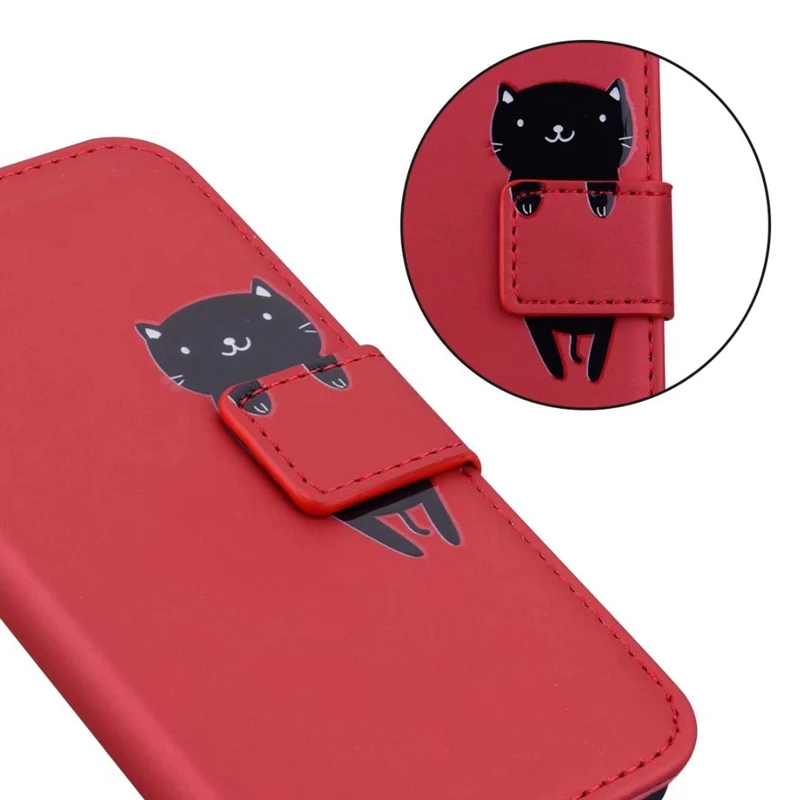 New Style Wallet Case For Sony Xperia 5 Iii 10 Iii 1 Iv 10 Iv Cute Cartoon Animals Matte Leather Card Slots Flip Cover For Xperi