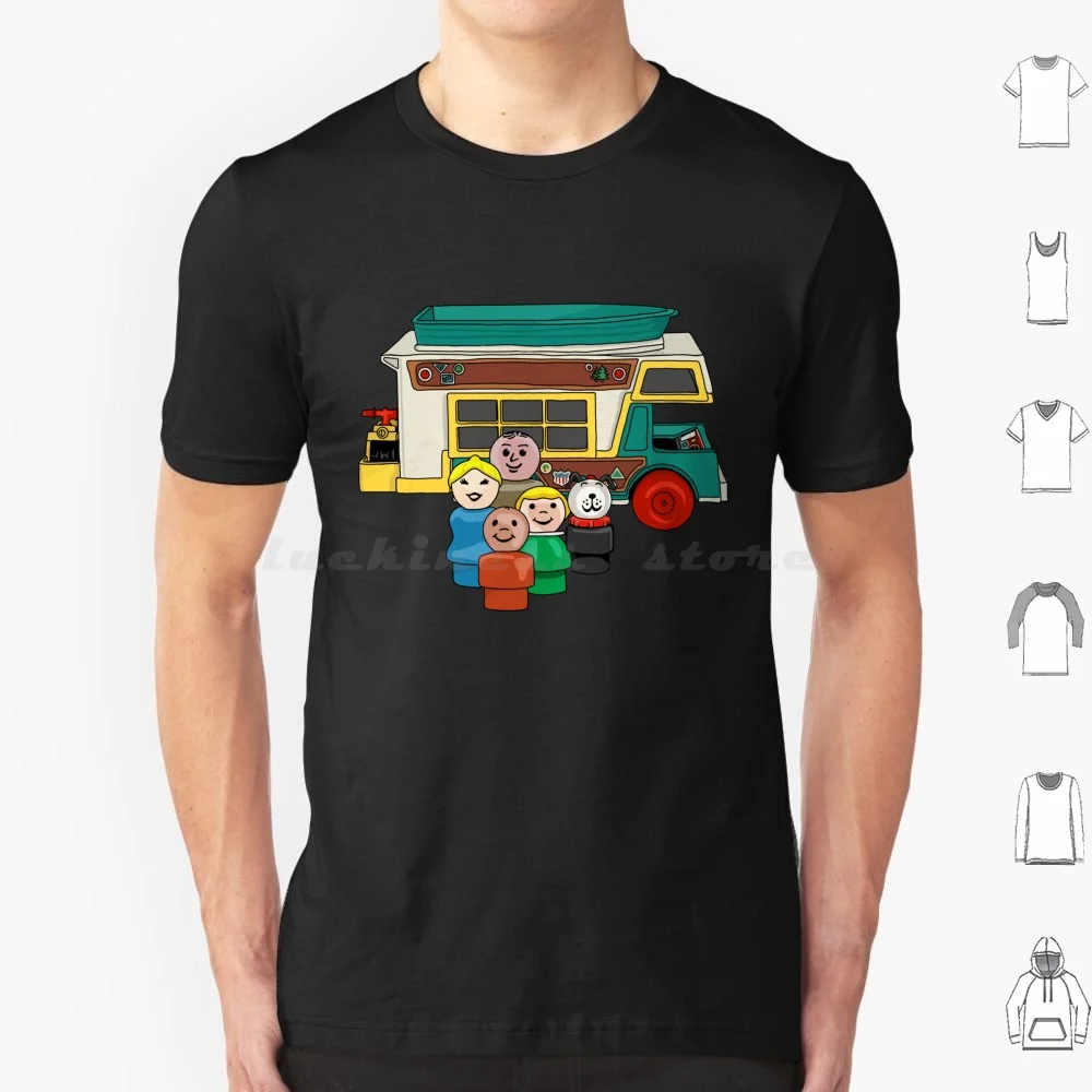 Fisher Price Little People Family Camping T Shirt 6Xl Cotton Cool Tee Truck Boat Dog Family House Con Yellow Love Is Love