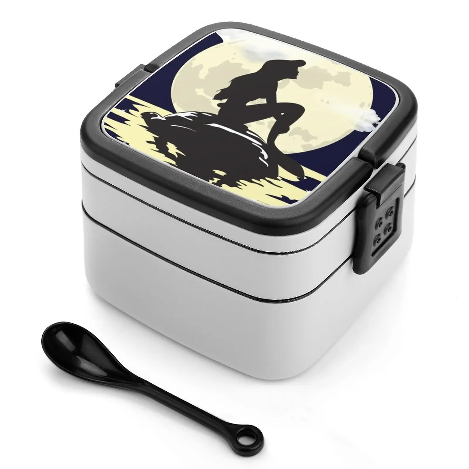 Under The Moonlight Bento Box School Kids Office Worker 2 Strati Scatola Per Alimenti Ariel Sirenetta Sirena Siretta Moon