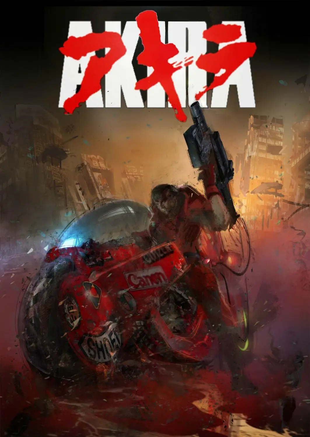 Akira Animation Art Print Silk Poster Home Wall Decor