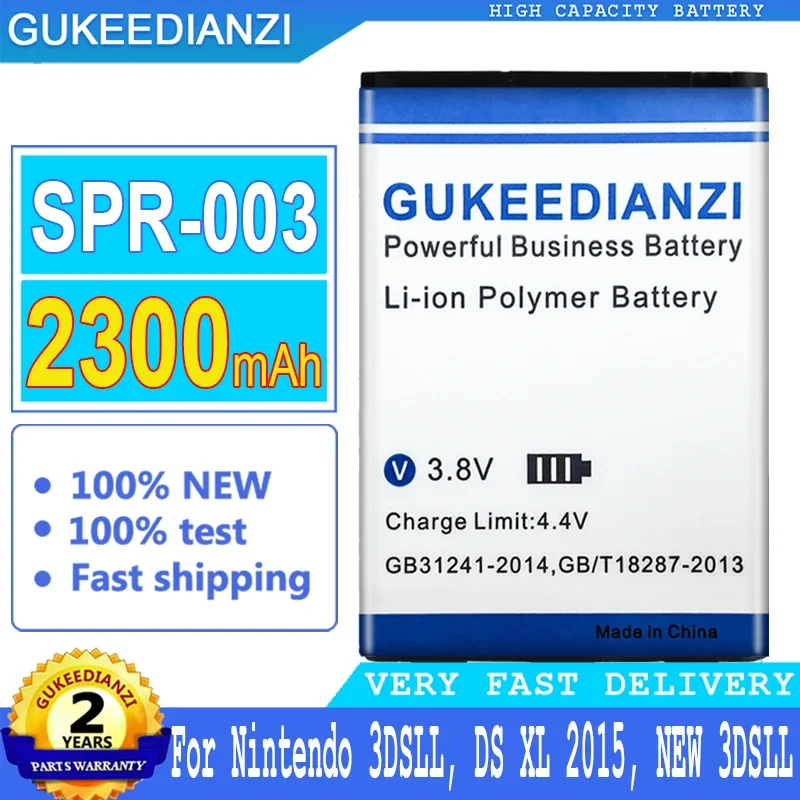 Batteria Gukeedianzi Per Nintendo, Spr003, Spr-003, Nuovo 3Dsll, Spr-001, Spr-A-B, Paa-Co 3Dsll Ds Xl 2015, 2300Mah