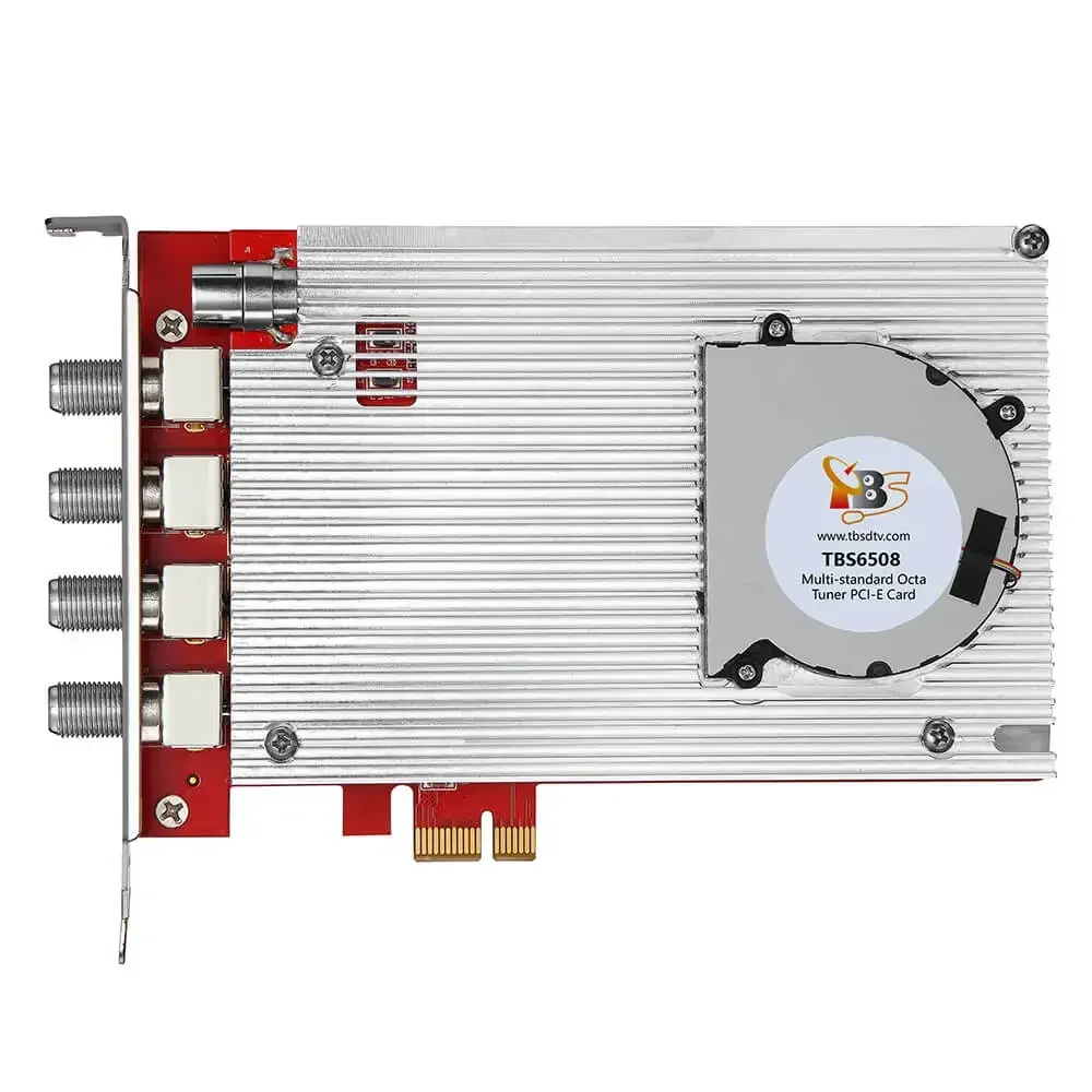 Tbs6508 Dvb-S2X/S2/S/T2/T/C2/C/Isdb-T Sintonizzatore Octa Supporto Scheda Pci-E Vcm, Ccm, Qpsk, 8Psk, 16Apsk, 32Apsk
