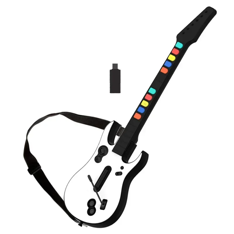 Guitar Hero Game Controller Di Gioco Wireless Guitar Hero Rock Band 2.4G Remote Guitar Handle Console Gamepad 10Key Per Pc Ps3 Pc