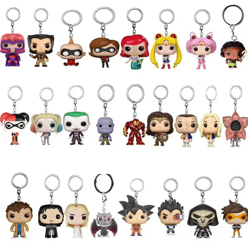 Funko Pop Doctor Stranger Portachiavi Toy Dobby Snape Ron Ginny Weasley Voldemort Vinyl Doll Game Jon Snow Thrones Toy