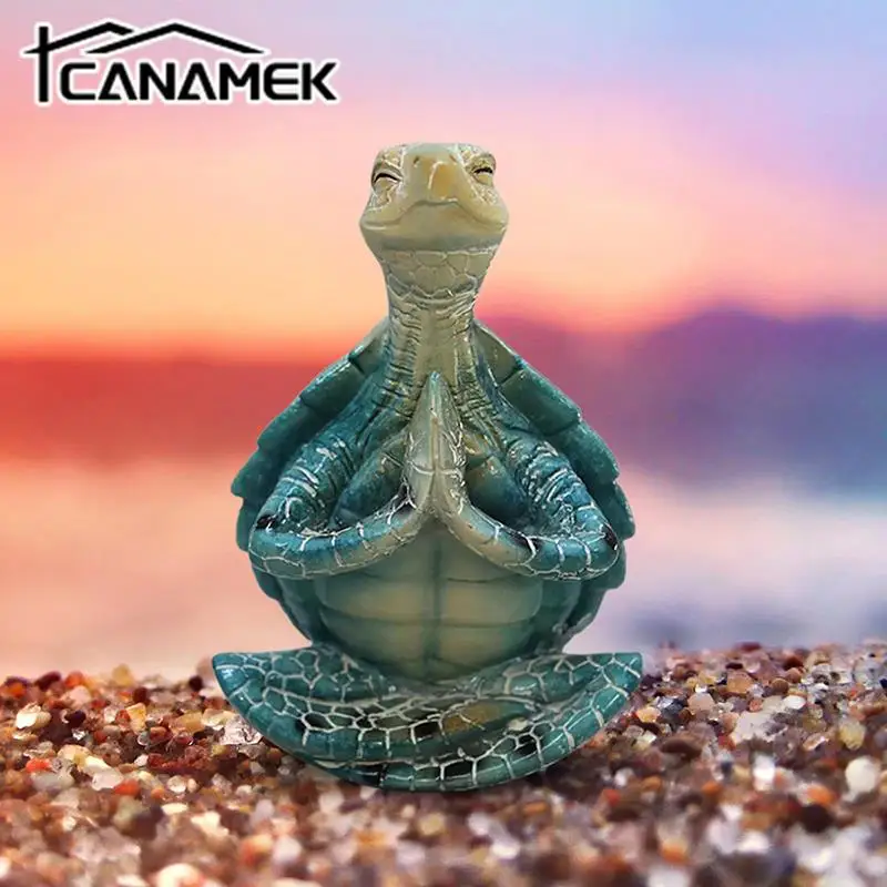 Figurina Di Tartaruga Marina Meditazione Statua Di Tartaruga Zen Yoga Tartaruga Scultura In Miniatura Tartaruga Marina Ornamento In Resina Decorazioni