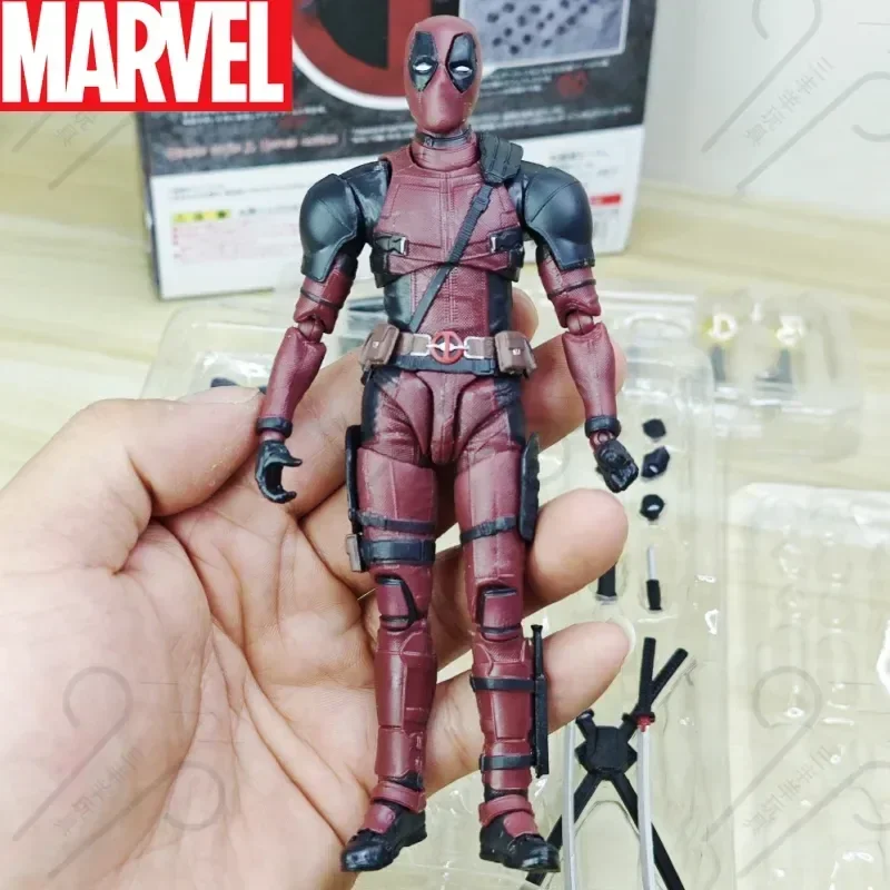 New Marvel Shf Deadpool 2 Action Figure Toys Pvc Superhero Collection Dolls Mobile Marvel Deadpool Figurine Model Statue Gifts