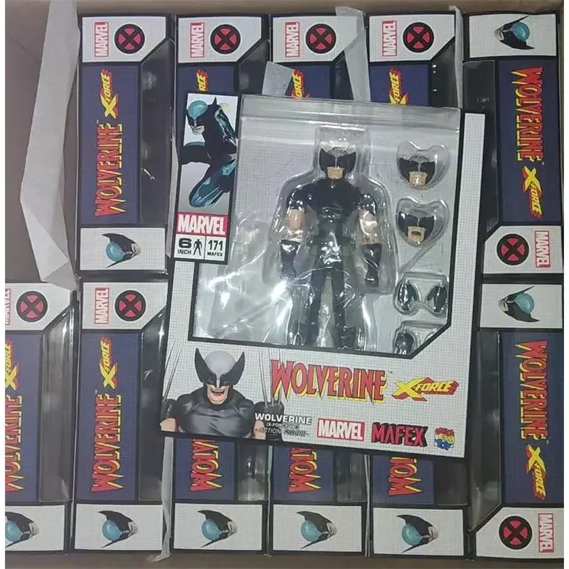 Mafex 171 Mafex Wolverine X Force Ver Anime Figurine Action Figure Collection Model Toys Figurine Regali Per Bambini Originali In Magazzino