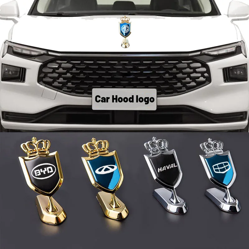 Alta Qualità Per Ford Metals Standing Logo Car Front Hood Bonnet Sticker Emblema Badge Car Dedicato Hood Logo Ranger Fiesta