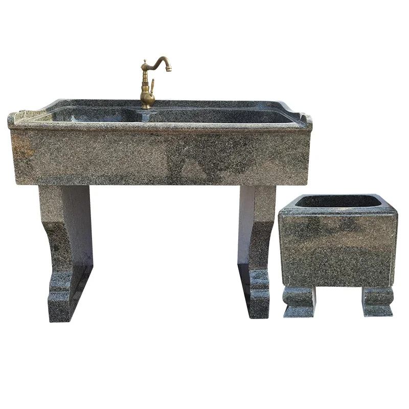 Balconi In Marmo Per Interni Ed Esterni Con Lavabo, Lavabo Integrato, Lavabo In Pietra Intera, Pietra, Granito