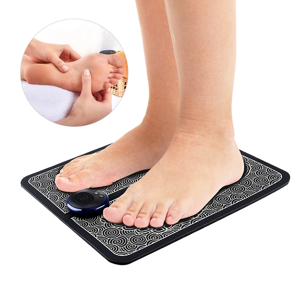 Ems Foot Massager Mat Electric Tens Feet Massager Pad Tappetino Da Massaggio Pieghevole Stimolazione Muscolare Fisioterapia Fisioterapia Fisica Salud