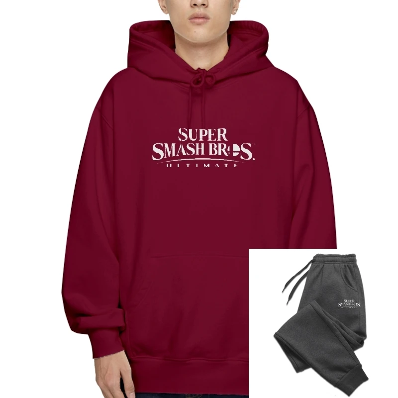 Super Smash Bros Ultimate Men Black Hoody Capispalla