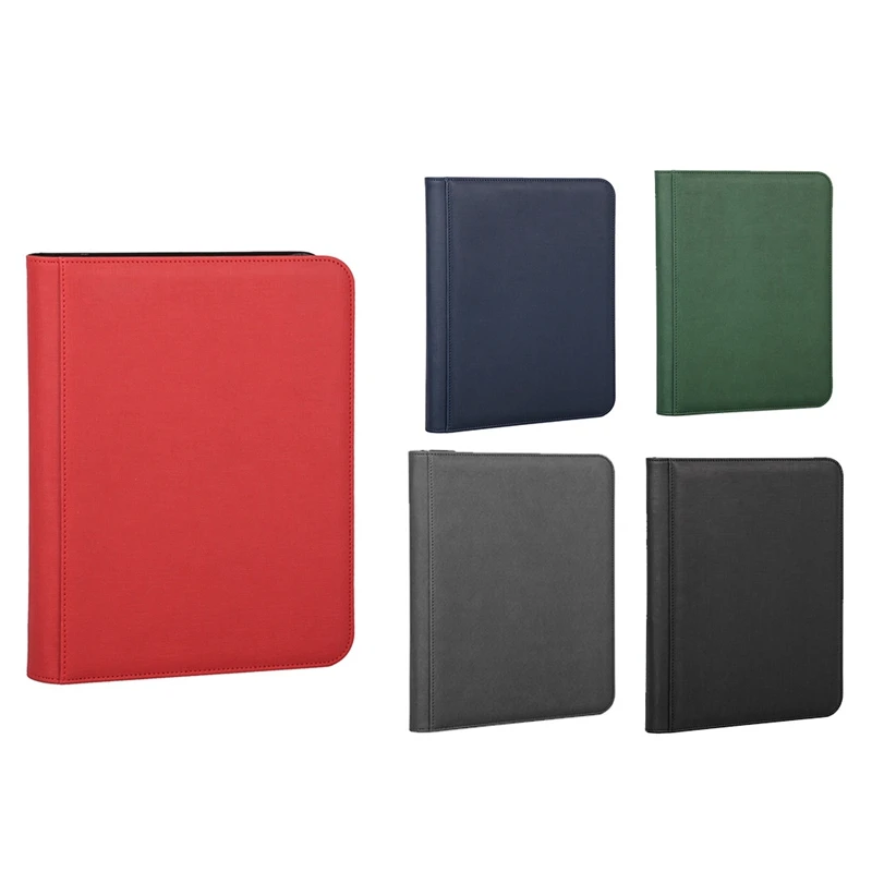 9 Tasche Gioco Card Book Card Caricamento Laterale Raccoglitore Gioco Zipper Card Album Tasche Fisse Pagine + 360 Tasche Verde