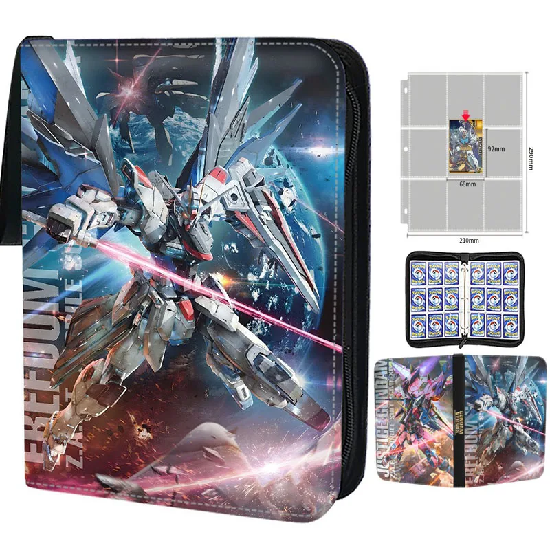 400-900 Pz Gundam Anime Cartoon Games Collection Card Holder Case Zipper Binder Folder Card Album Book Giocattoli Per Bambini Regalo Di Compleanno