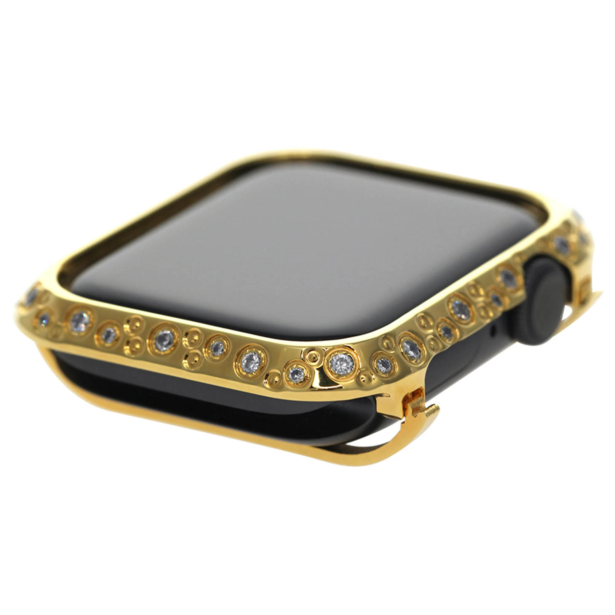 Trendy Smart Watch Cover Protettiva Placcata In Oro 24Kt Compatibile Per Apple Watch Series 6/5/4/3/Se