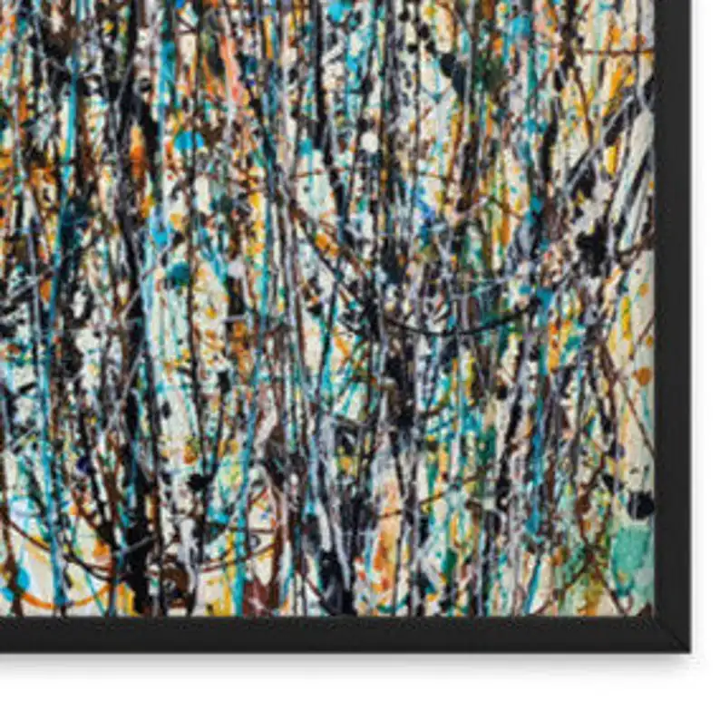 Jackson Pollock Style Painting Artd Abstract Oil Painting,   Abstract Painting,  Contemporary Art Painting,   Art Big Painting