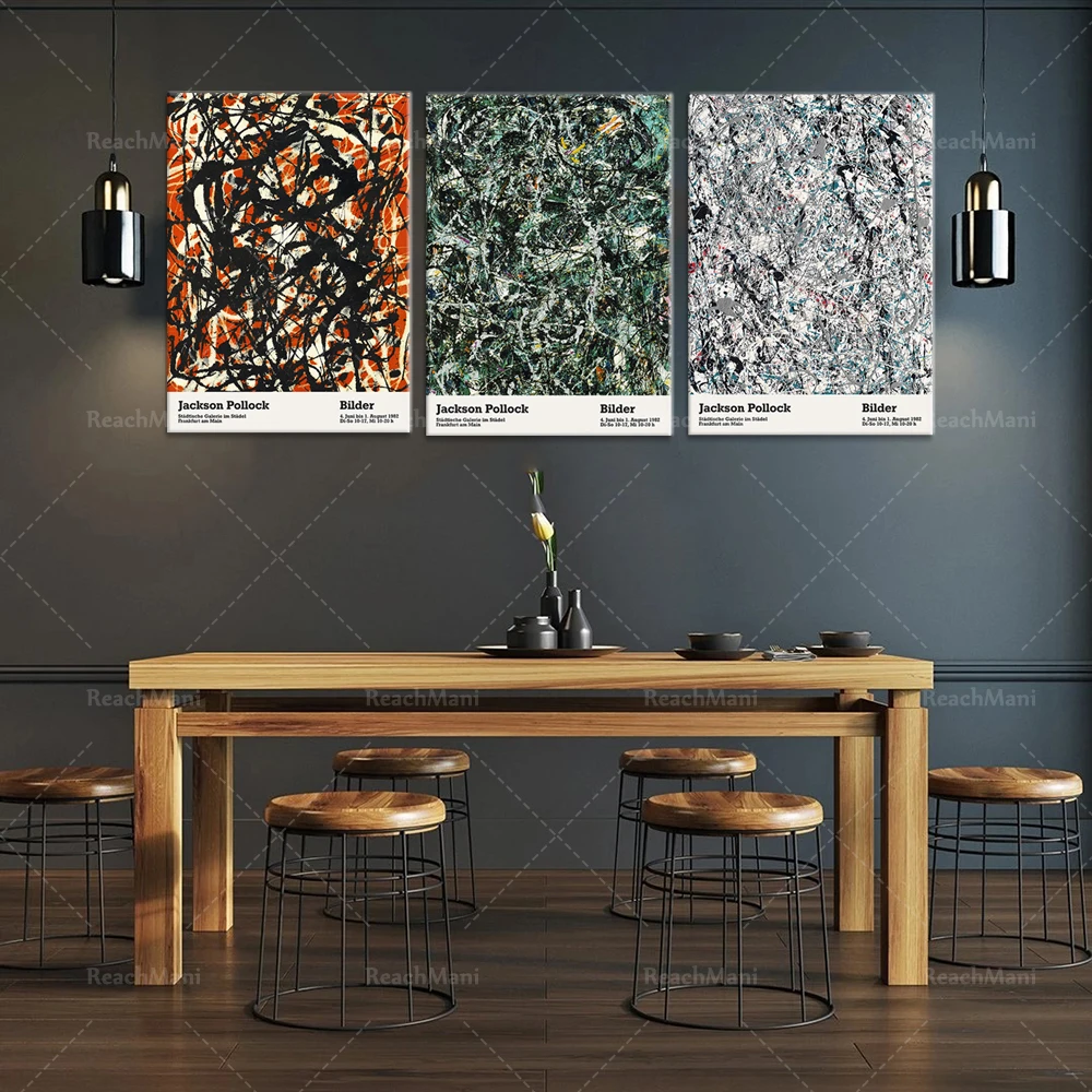 Jackson Pollock Art Extension Affiche Vintage Print