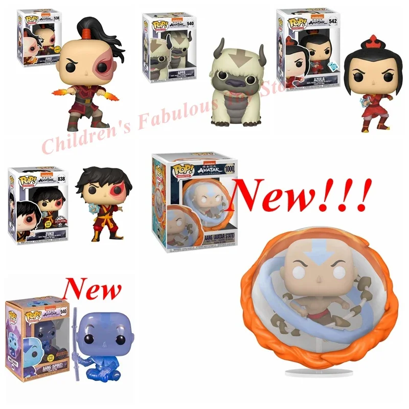 Funko Pop Avatar: Gli Ultimi Airparafanghi Appa #540 Azula 542 # Zuko 538 ##838 Giocattoli Modello Figura In Vinile