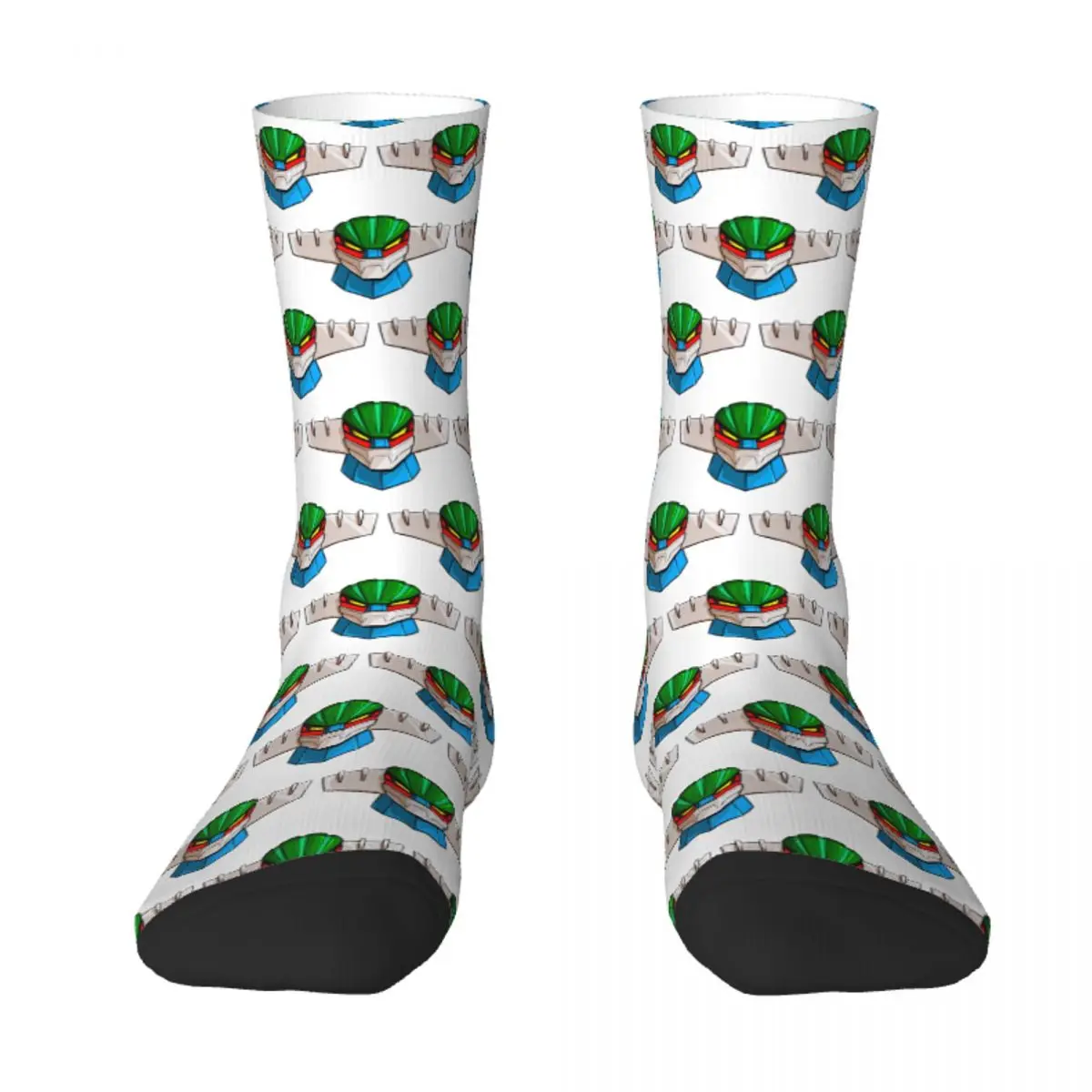 Face Koutetsu Jeeg Anime Sock Socks Men Women Polyester Stockings Customizable Hip Hop